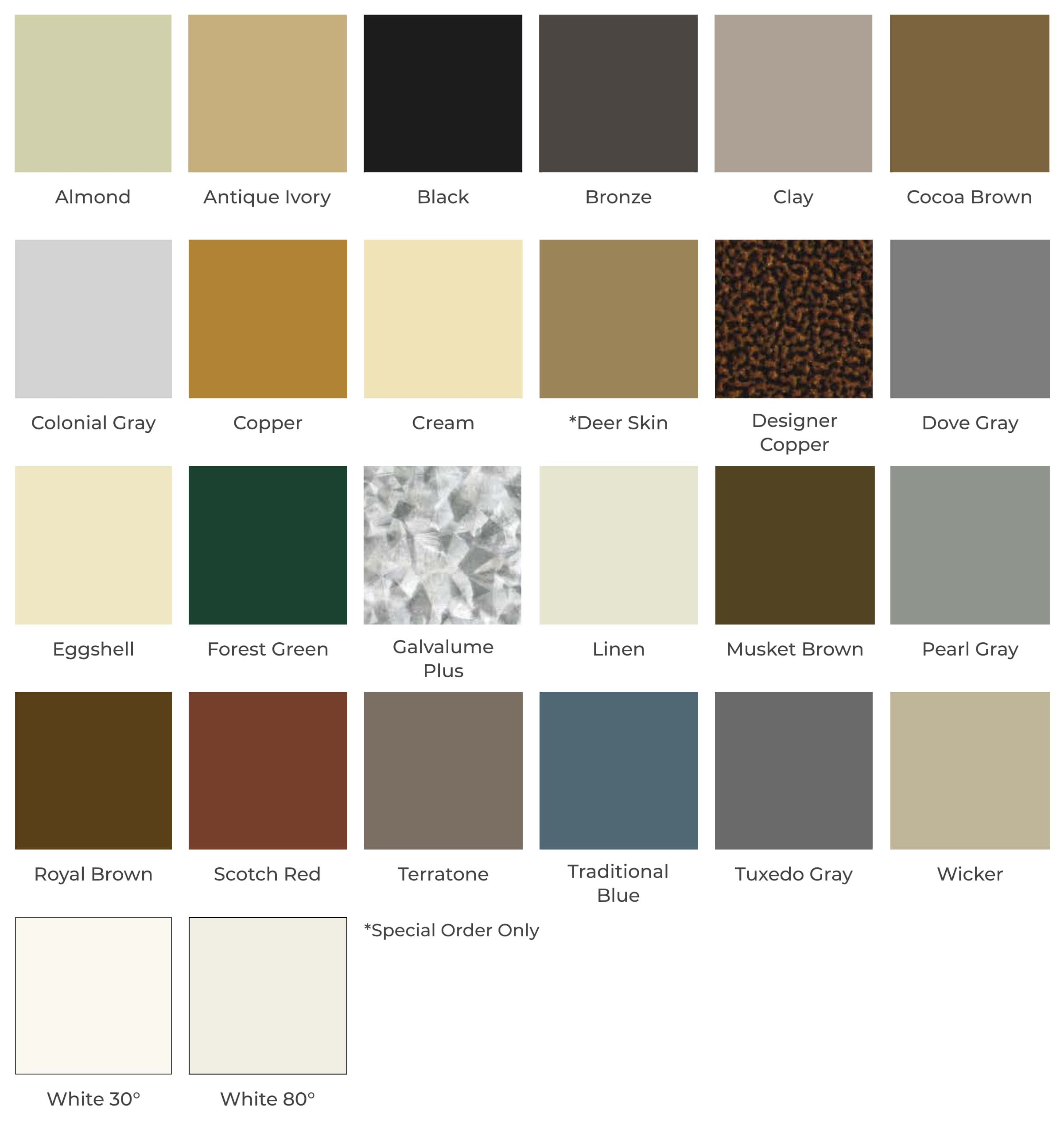 gutter colors