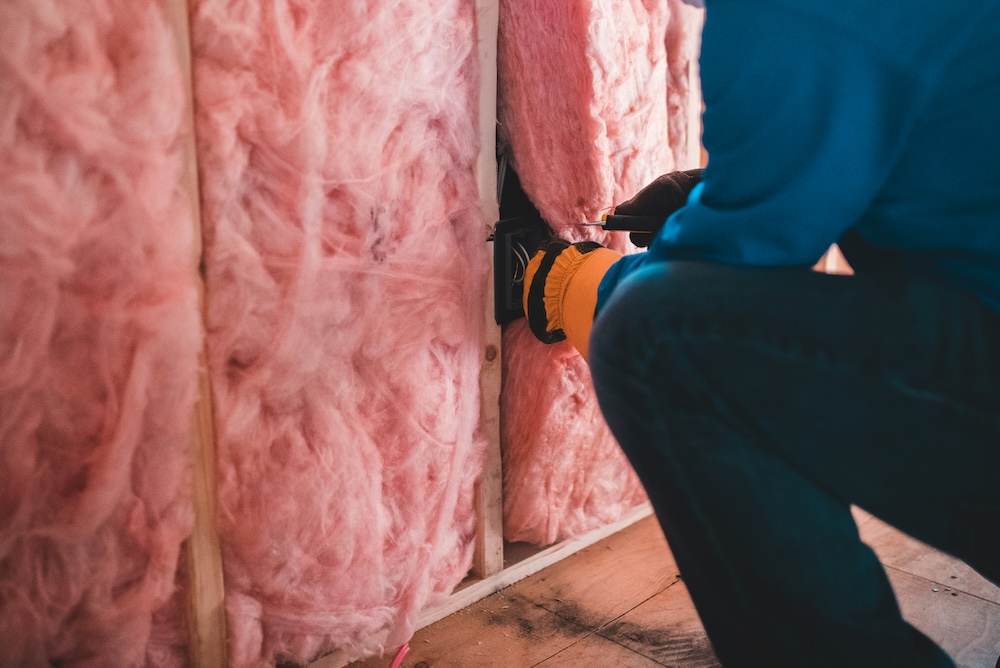 installing insulation